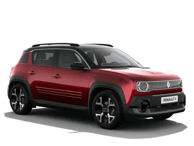 Neu Renault 4 E-Tech Komfort 110 kW (150 PS) 2026 Rot mit schwarzem dach SUV