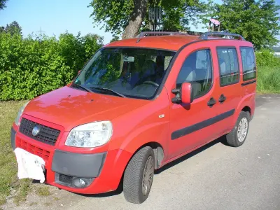Gebraucht Fiat Doblò 73 PS (53 kW) 2007 Rot Van / Kleinbus