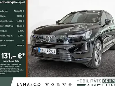 Brugt Volvo EX90 Performance 500 kW (680 HK) 2025 Sort SUV