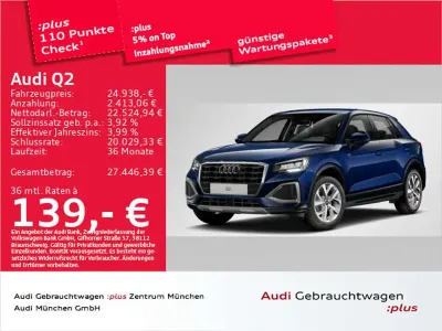 Gebraucht Audi Q2 Advanced 150 PS (110 kW) 2025 Navarrablau metallic SUV