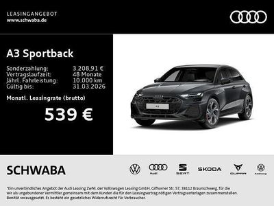 Neu Audi A3 S-Line 272 PS (200 kW) 2026 Grau Limousine
