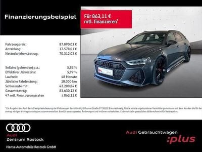 Gebraucht Audi RS6 Ambiente 600 PS (441 kW) 2022 Daytonagrau perleffekt Kombi