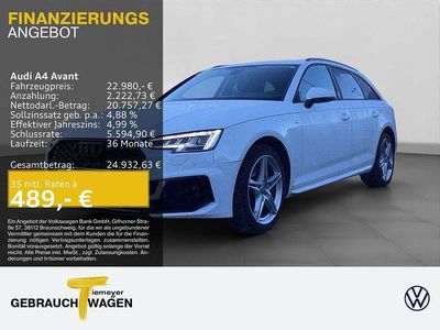 Weiß Gebraucht 2019 Audi A4 S-Line Kombi | 22.980 € (Fairer Preis)
