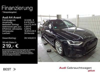 Gebraucht Audi A4 S-Line 204 PS (150 kW) 2022 Mythosschwarz metallic (metallic) Kombi