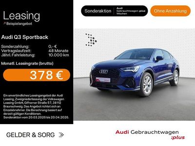Gebraucht Audi Q3 Sportback S-Line 150 PS (110 kW) 2025 Blau SUV