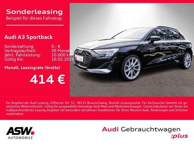 Mythosschwarz metallic Gebraucht 2025 Audi A3 Advanced Plus Limousine | 36.930 € (Fairer Preis)