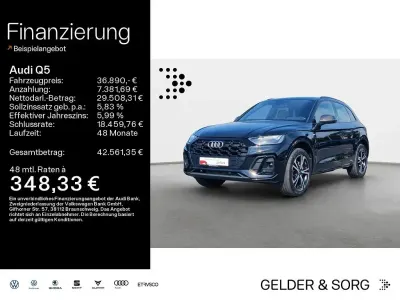 Gebraucht Audi Q5 S-Line 265 PS (194 kW) 2022 Mythosschwarz metallic SUV