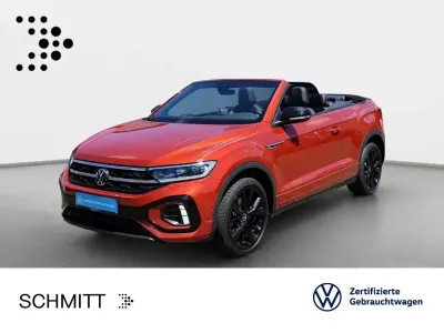 Gebraucht VW T-Roc Cabriolet Style 150 PS (110 kW) 2022 Kings red metallic schwarz (metallic) Cabrio