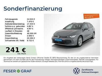 Mondsteingrau Gebraucht 2024 VW Golf VIII Life Kombi | 24.920 € (Guter Preis)