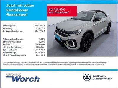Gebraucht VW T-Roc Cabriolet Karmann 150 PS (110 kW) 2025 Grau Cabrio