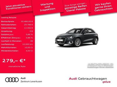 Manhattangrau Gebraucht 2024 Audi A3 Advanced Limousine | 30.480 € (Guter Preis)