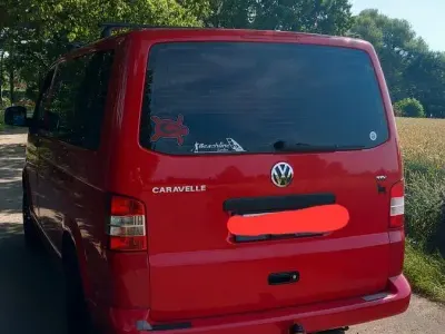 Gebraucht VW T5 102 PS (75 kW) 2007 Rot Van