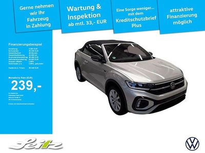 Gebraucht VW T-Roc Cabriolet R-line 150 PS (110 kW) 2025 Silber Cabrio