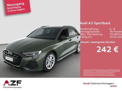 Distriktgrün metallic Gebraucht 2025 Audi A3 S-Line Limousine | 29.990 € (Superpreis)