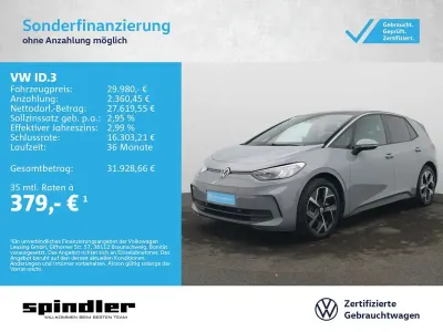 Gebraucht VW ID.3 Pro 150 kW (204 PS) 2024 Mondsteingrau Kleinwagen