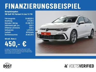 Gebraucht VW Golf VIII R-line 150 PS (110 kW) 2021 Weiß Kombi