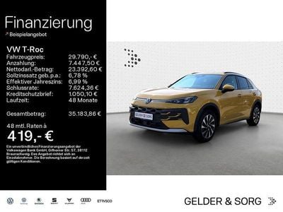Gebraucht VW T-Roc Life 116 PS (85 kW) 2025 Gelb SUV