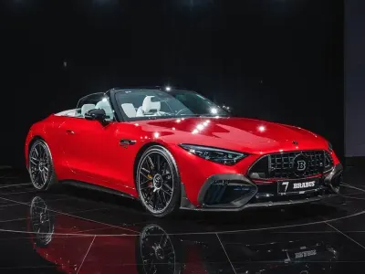 Neu Mercedes SL63 AMG AMG 585 PS (430 kW) 2026 Patagonia red Cabrio