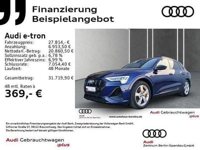 Gebraucht Audi e-tron Ambiente 230 kW (313 PS) 2021 Navarrablau metallic SUV