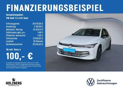 Gebraucht VW Golf VIII Goal 150 PS (110 kW) 2025 Weiß Limousine