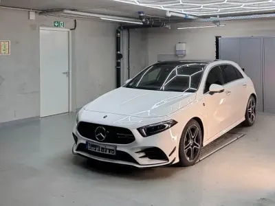 Używany Mercedes A35 AMG AMG line 224 KM (164 kW) 2018 Biały Sedan/Limuzyna