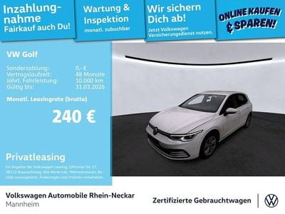 Gebraucht VW Golf VIII Life 131 PS (96 kW) 2023 Weiß Limousine