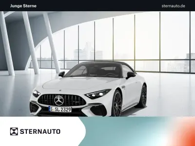 Gebraucht Mercedes SL43 AMG AMG 381 PS (280 kW) 2024 Manufaktur opalithweiß bright Cabrio