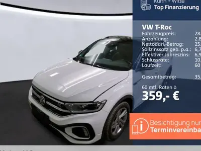 Gebraucht VW T-Roc R-line 150 PS (110 kW) 2023 Weiß SUV
