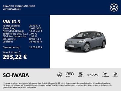 Grau Gebraucht 2022 VW ID.3 Pro Performance Kleinwagen | 20.795 € (Guter Preis)