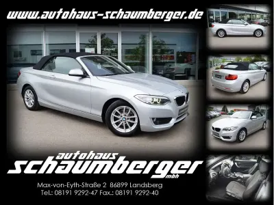 Gebraucht BMW 218 136 PS (100 kW) 2017 Glaciersilber Cabrio