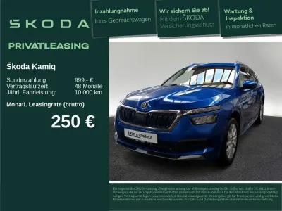 Gebraucht Skoda Kamiq Style 150 PS (110 kW) 2023 Raceblau metallic (metallic) SUV