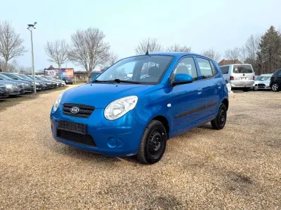 Gebraucht Kia Picanto Attract 65 PS (47 kW) 2010 Blau Kleinwagen