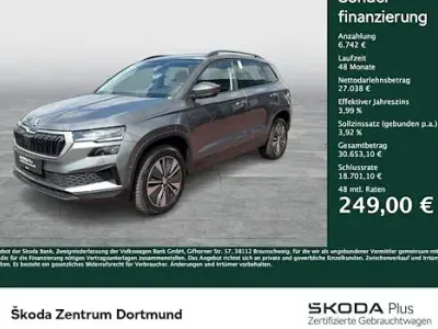 Gebraucht Skoda Karoq Tour 150 PS (110 kW) 2025 Graphitegrau metallic SUV