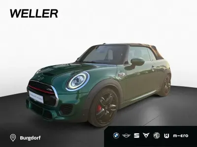 Brugt Mini John Cooper Works Cabriolet Chili 231 HK (169 kW) 2021 Grøn Cabriolet