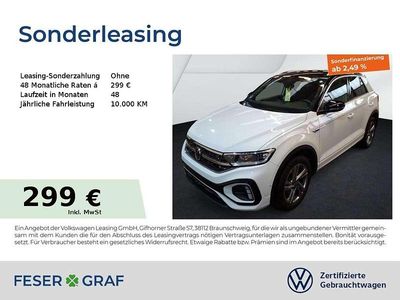 Pure white schwarz Gebraucht 2025 VW T-Roc R-line SUV | 29.401 € (Fairer Preis)
