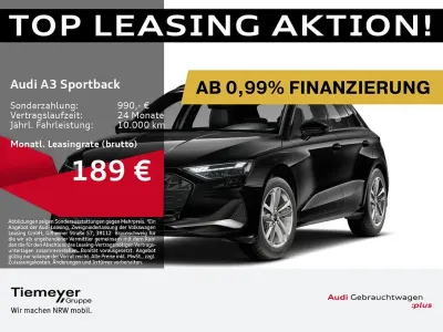 Gebraucht Audi A3 Advanced 116 PS (85 kW) 2025 Schwarz Limousine
