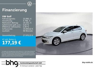 Gebraucht VW Golf VIII Life 116 PS (85 kW) 2025 Weiß Limousine