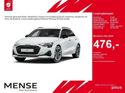 Brugt Audi A3 Advanced 204 HK (150 kW) 2025 Hvid Sedan
