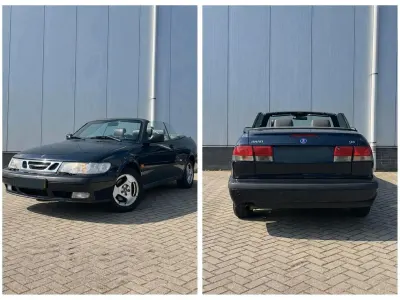 Usata Saab 9-3 Cabriolet 154 CV (113 kW) 2000 Blu Cabrio