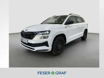 Gebraucht Skoda Karoq SportLine 150 PS (110 kW) 2024 Moonweiss metallic SUV