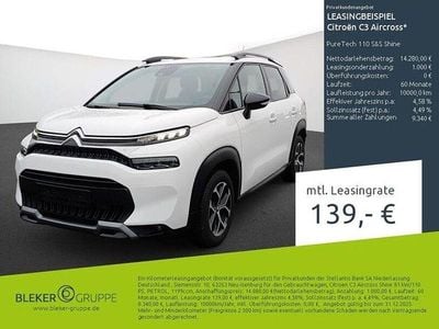 Gebraucht Citroën C3 Aircross PureTech 110 PS (80 kW) 2023 Weiß SUV