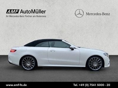Gebraucht Mercedes E300 AMG line 245 PS (180 kW) 2017 Designo diamantweiß bright Cabrio