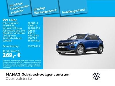 Gebraucht VW T-Roc Sport 150 PS (110 kW) 2022 Blau SUV