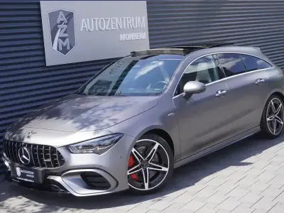 Gebraucht Mercedes CLA45 AMG Shooting Brake AMG 421 PS (309 kW) 2023 Designo magno metallic Kombi