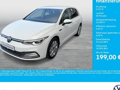 Brugt VW Golf VIII Style 131 HK (96 kW) 2024 Hvid Sedan