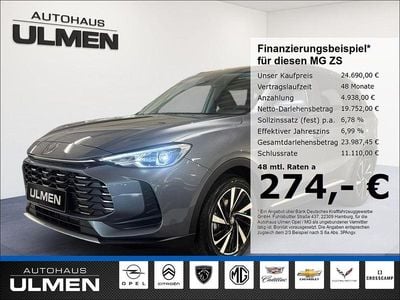 Neu MG ZS Luxury 197 PS (144 kW) 2025 Grau Limousine