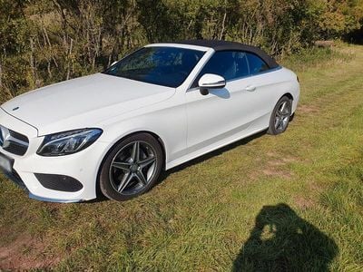 Usata Mercedes C220 AMG 170 CV (125 kW) 2016 Bianco Cabrio