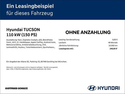 Neu Hyundai Tucson N Line 150 PS (110 kW) 2026 Schwarz SUV