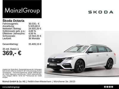 Brillantsilber metallic (metallic) Gebraucht 2022 Skoda Octavia RS Kombi | 30.530 € (Fairer Preis)