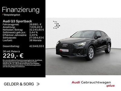 Gebraucht Audi Q3 Sportback S-Line 150 PS (110 kW) 2025 Schwarz SUV